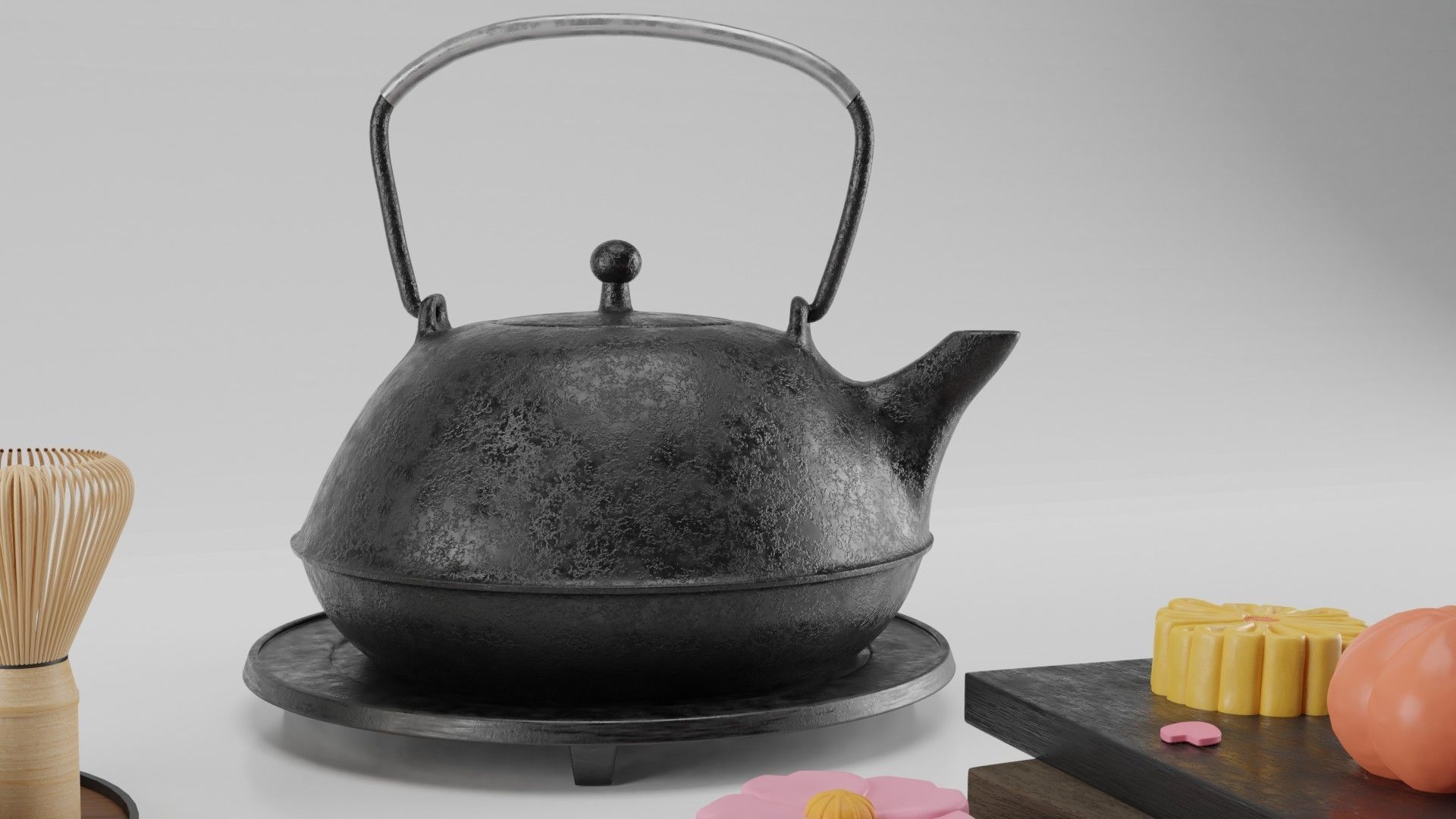 Japanese tea 3D model_3