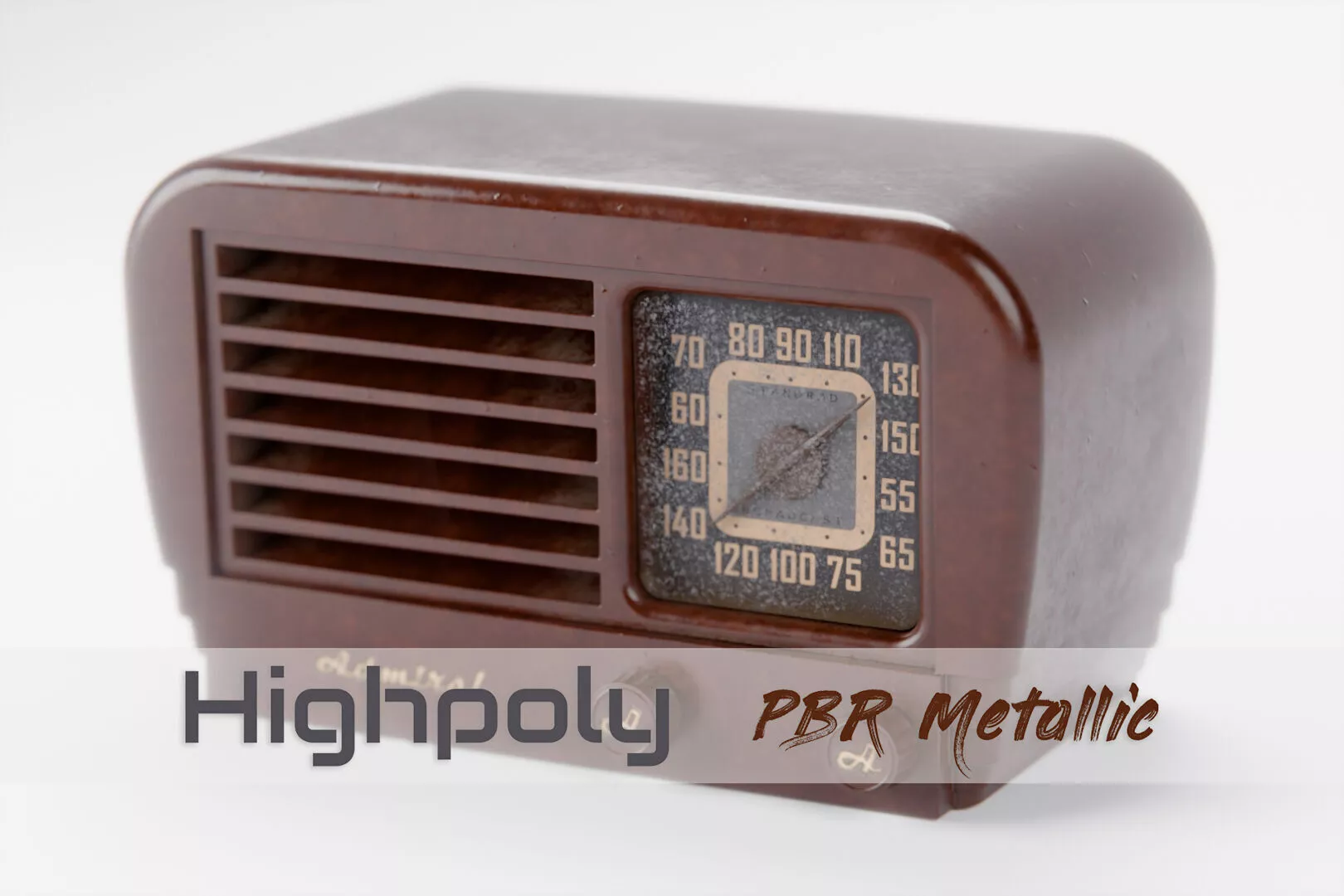 Vintage Radio 1940s Free 3D model