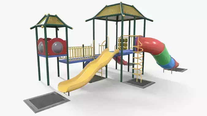 Playground House Low-poly 3D model