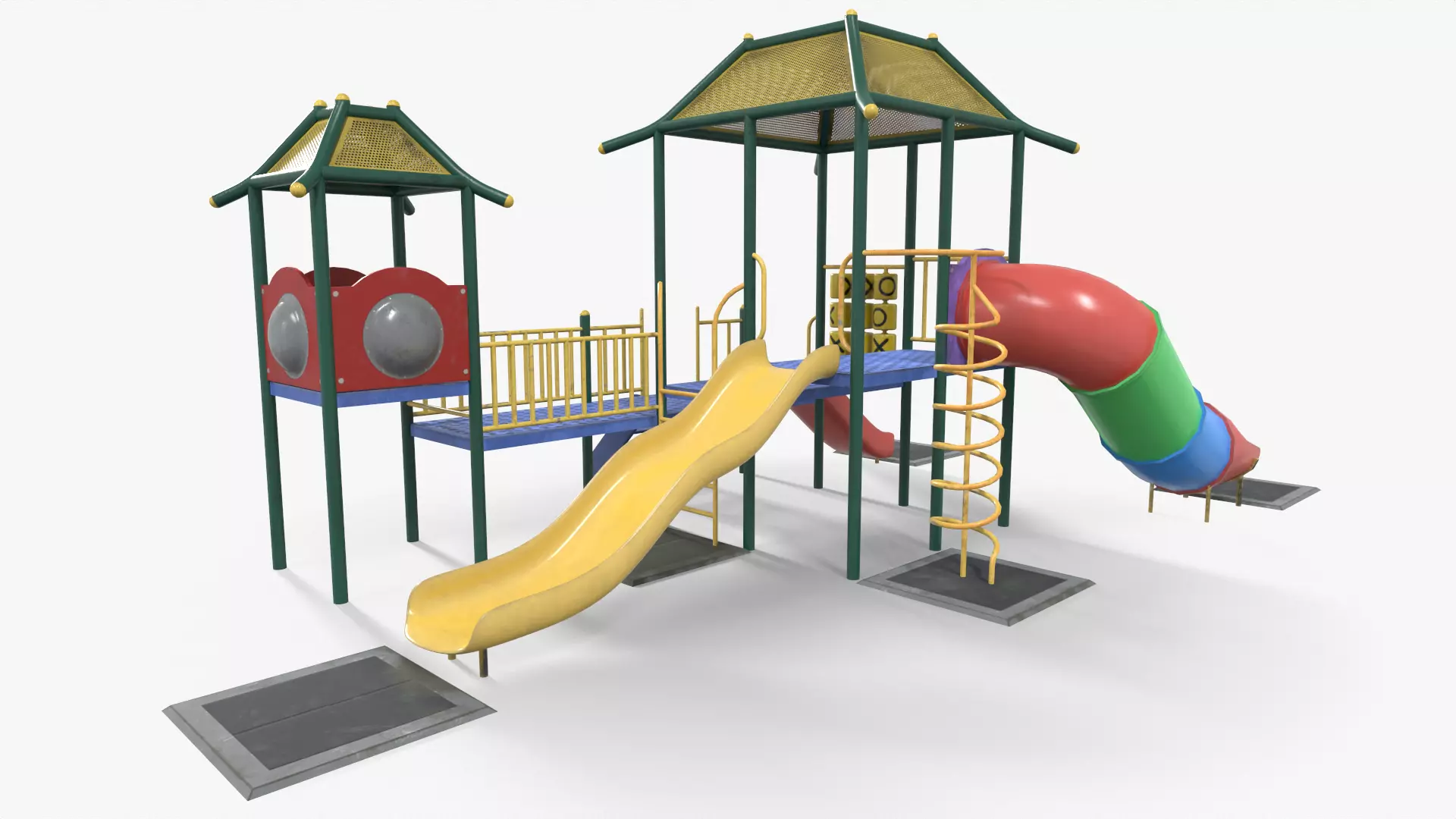Playground House Low-poly 3D model_0