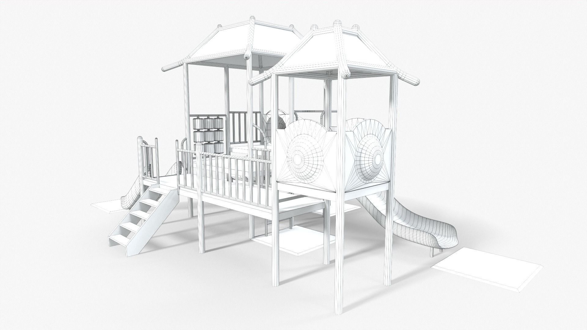 Playground House Low-poly 3D model_13