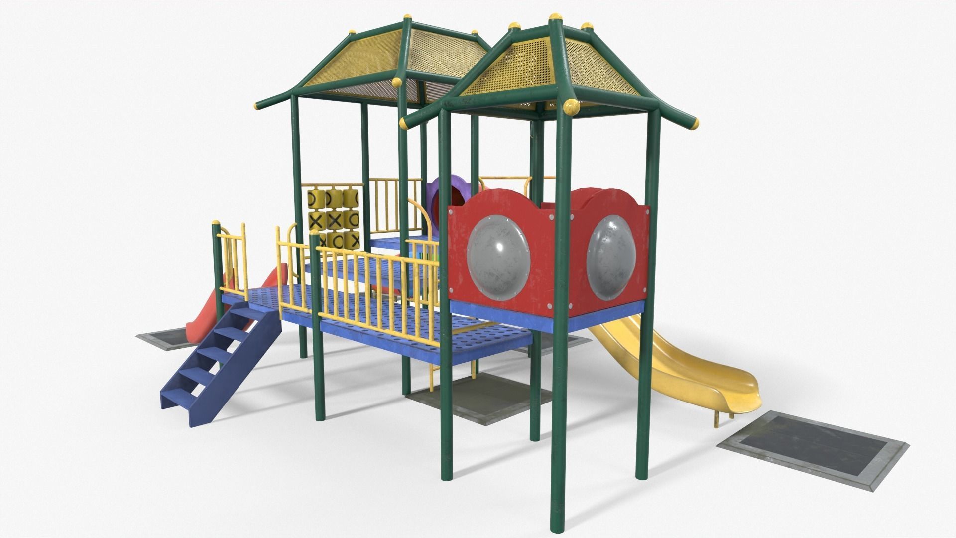 Playground House Low-poly 3D model_3