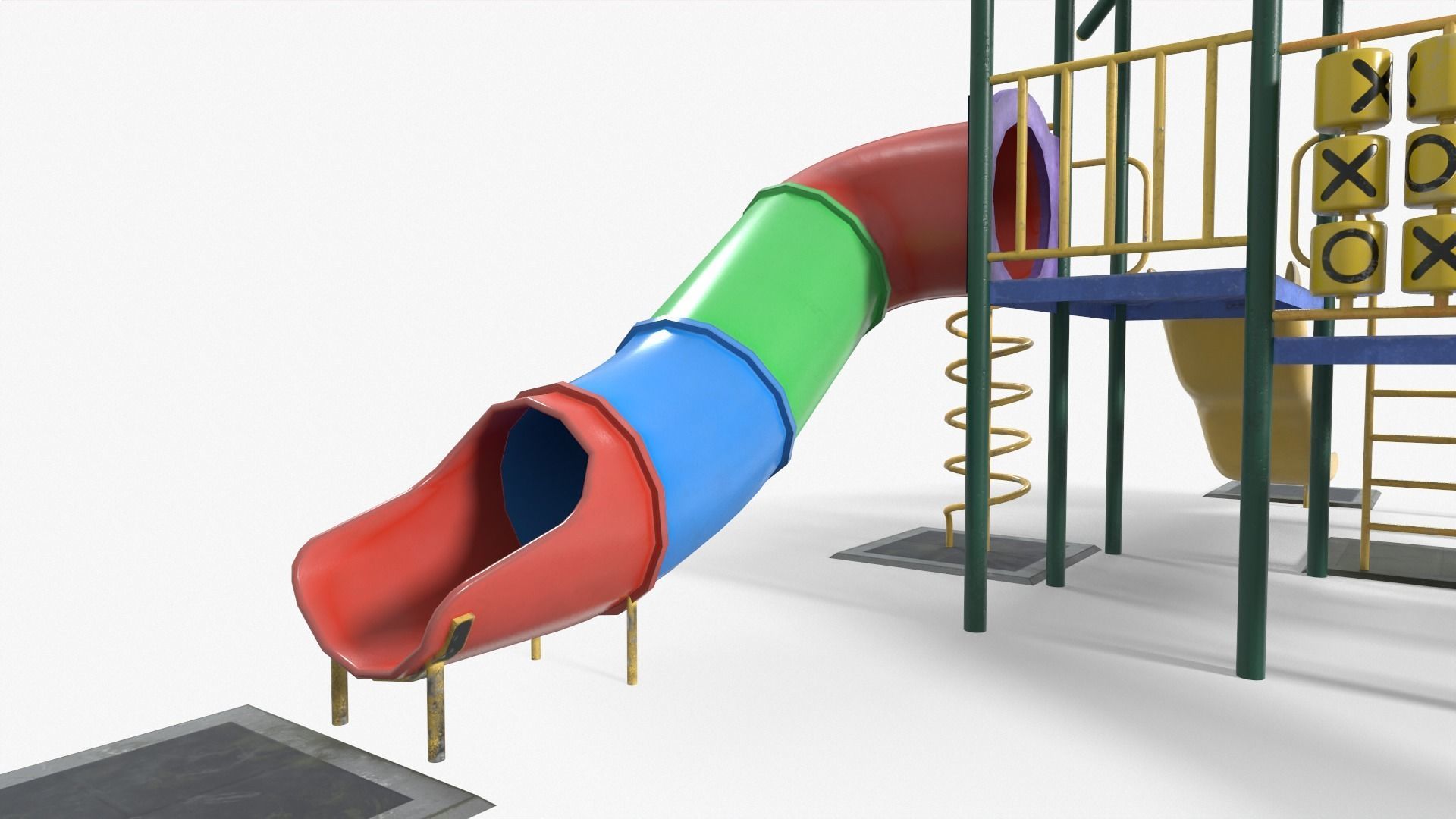 Playground House Low-poly 3D model_5