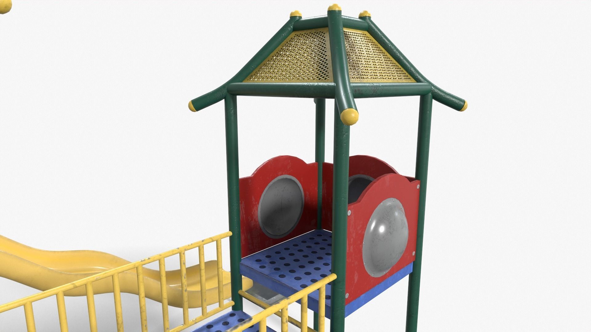 Playground House Low-poly 3D model_9