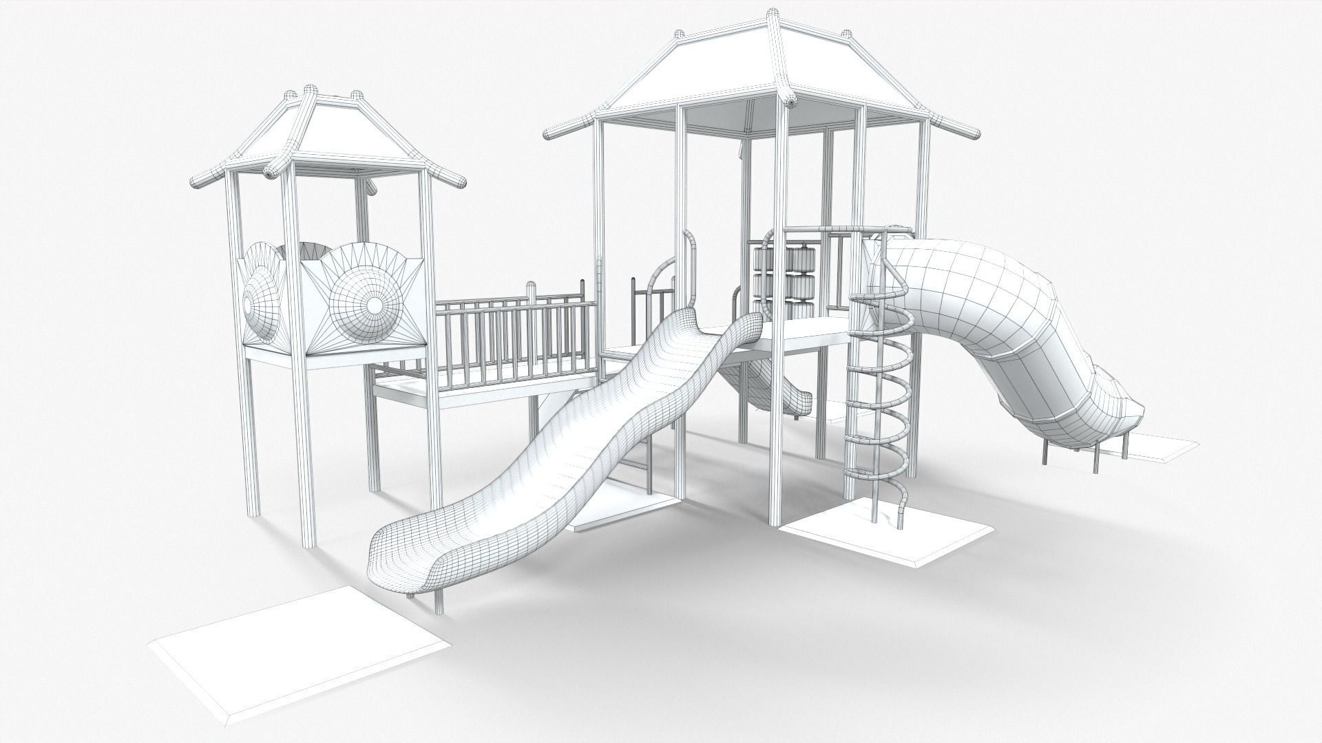 Playground House Low-poly 3D model_11
