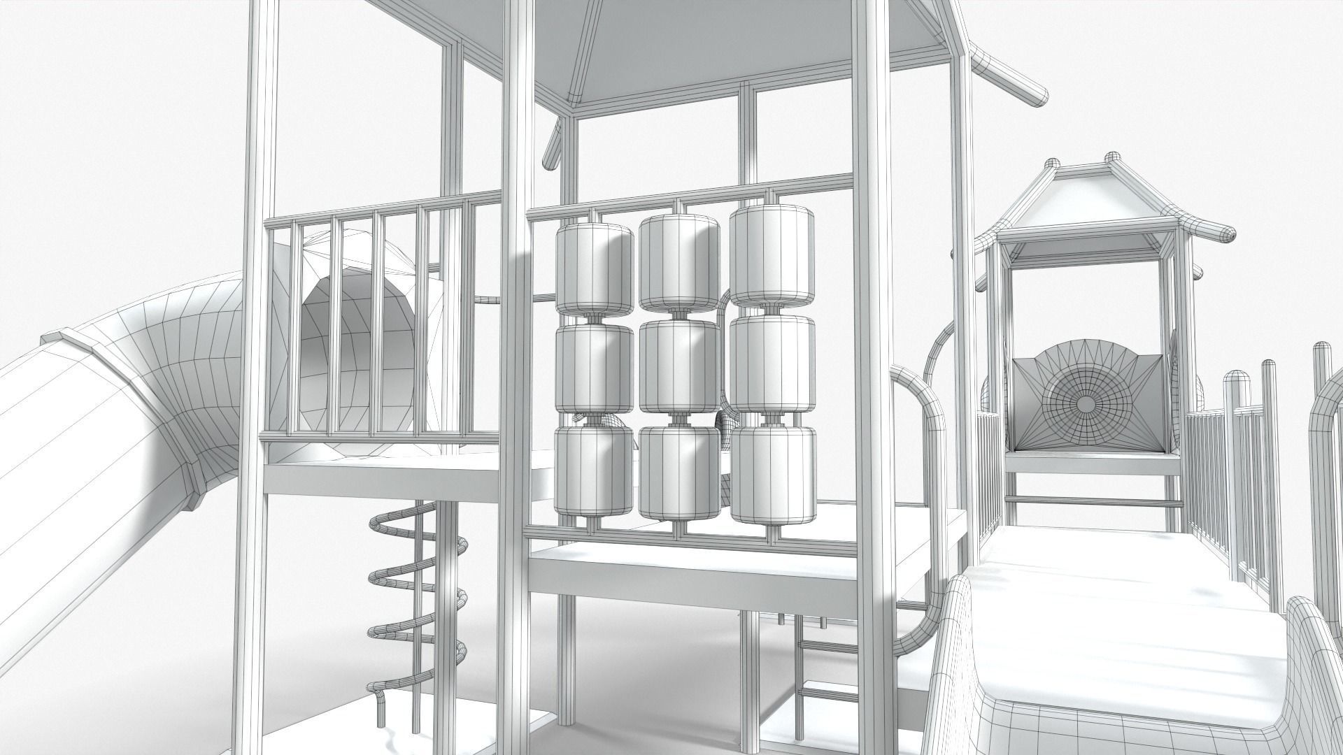 Playground House Low-poly 3D model_19