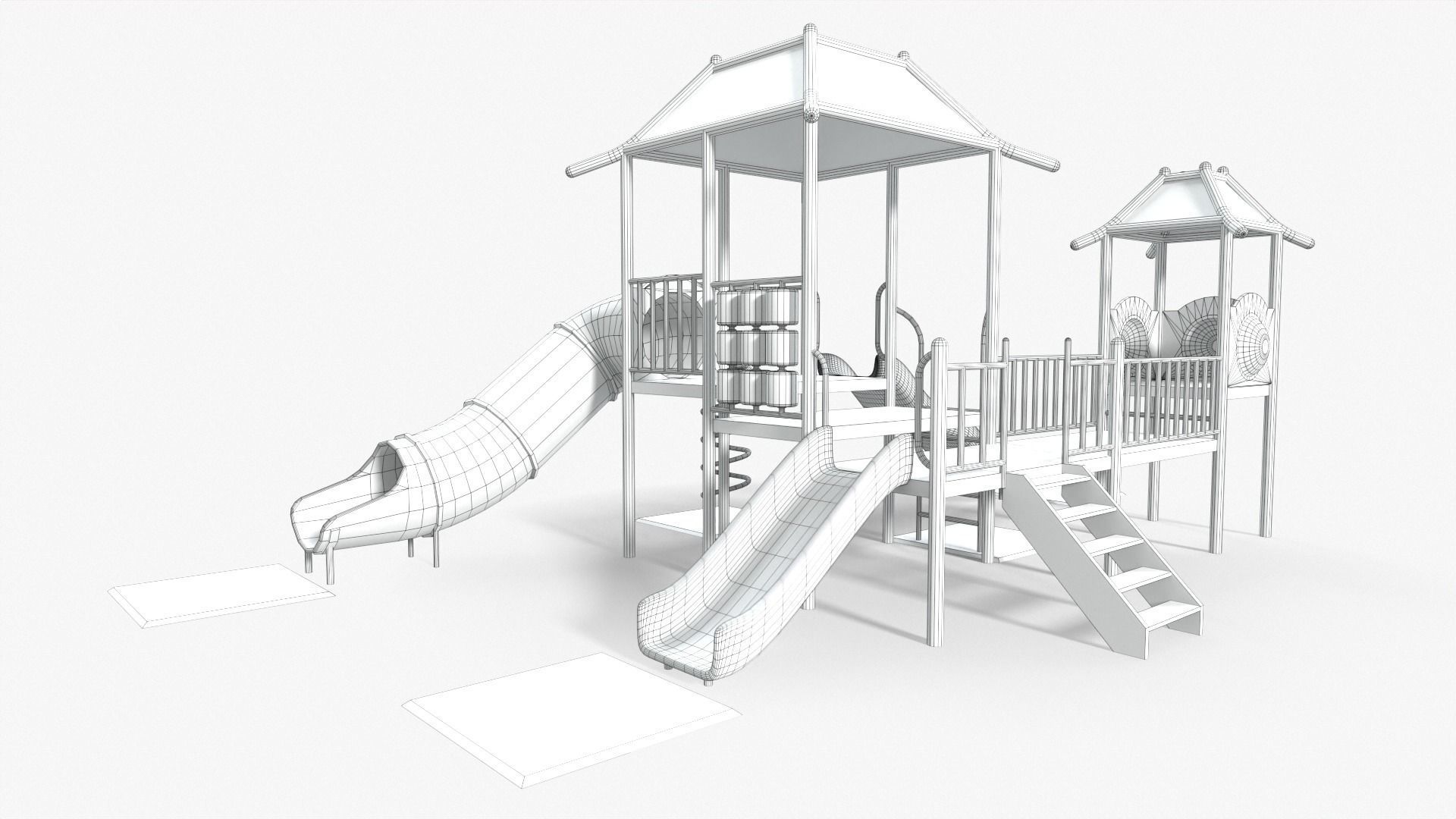 Playground House Low-poly 3D model_12