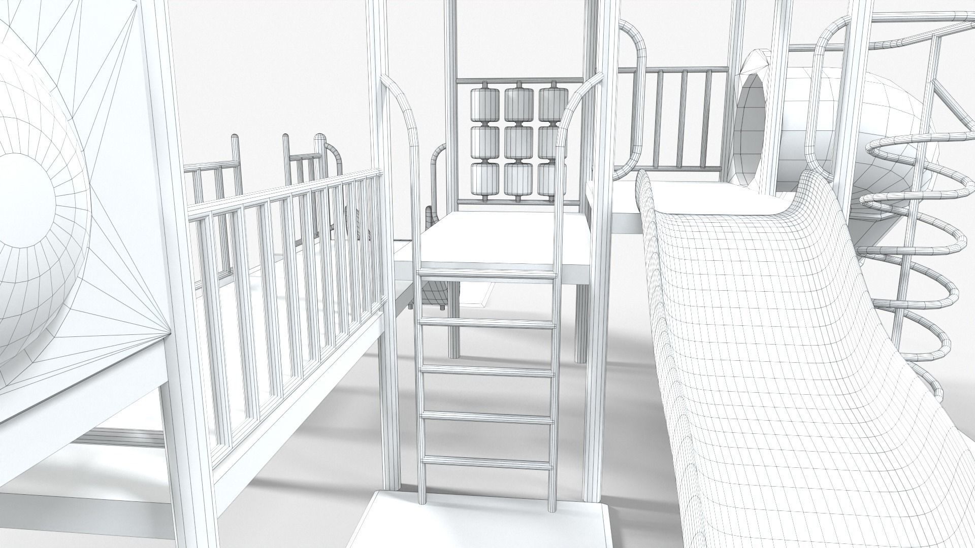 Playground House Low-poly 3D model_20