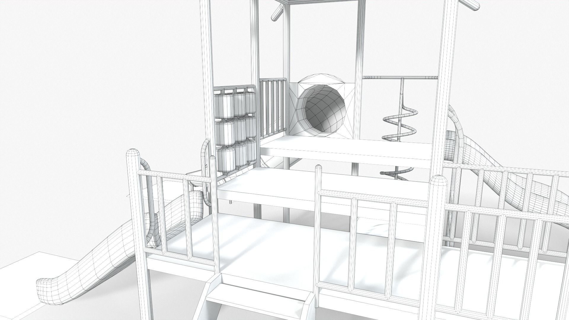 Playground House Low-poly 3D model_14