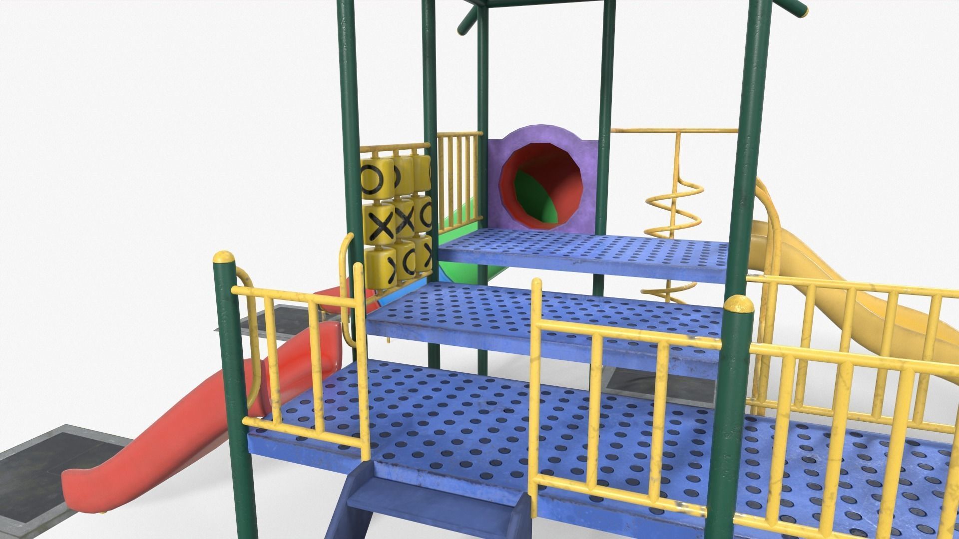 Playground House Low-poly 3D model_10