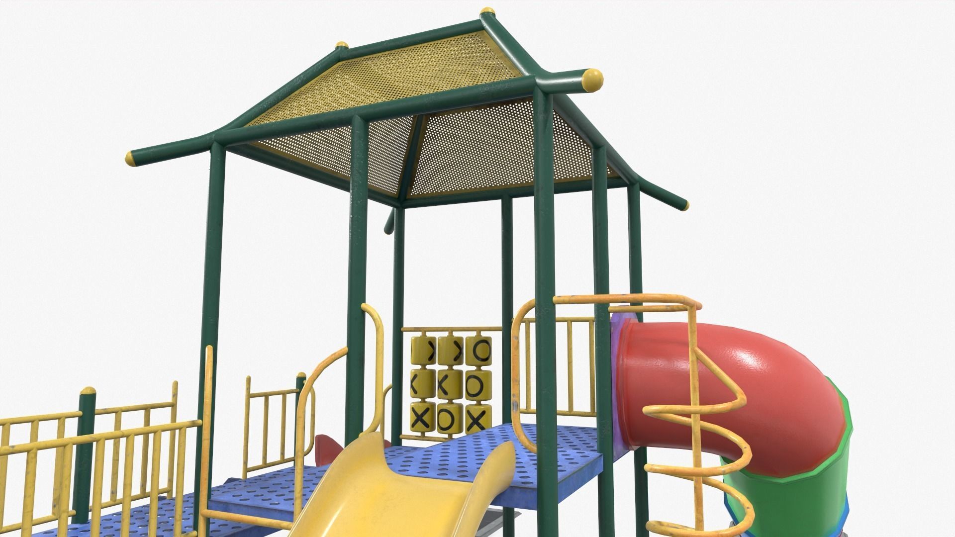 Playground House Low-poly 3D model_7
