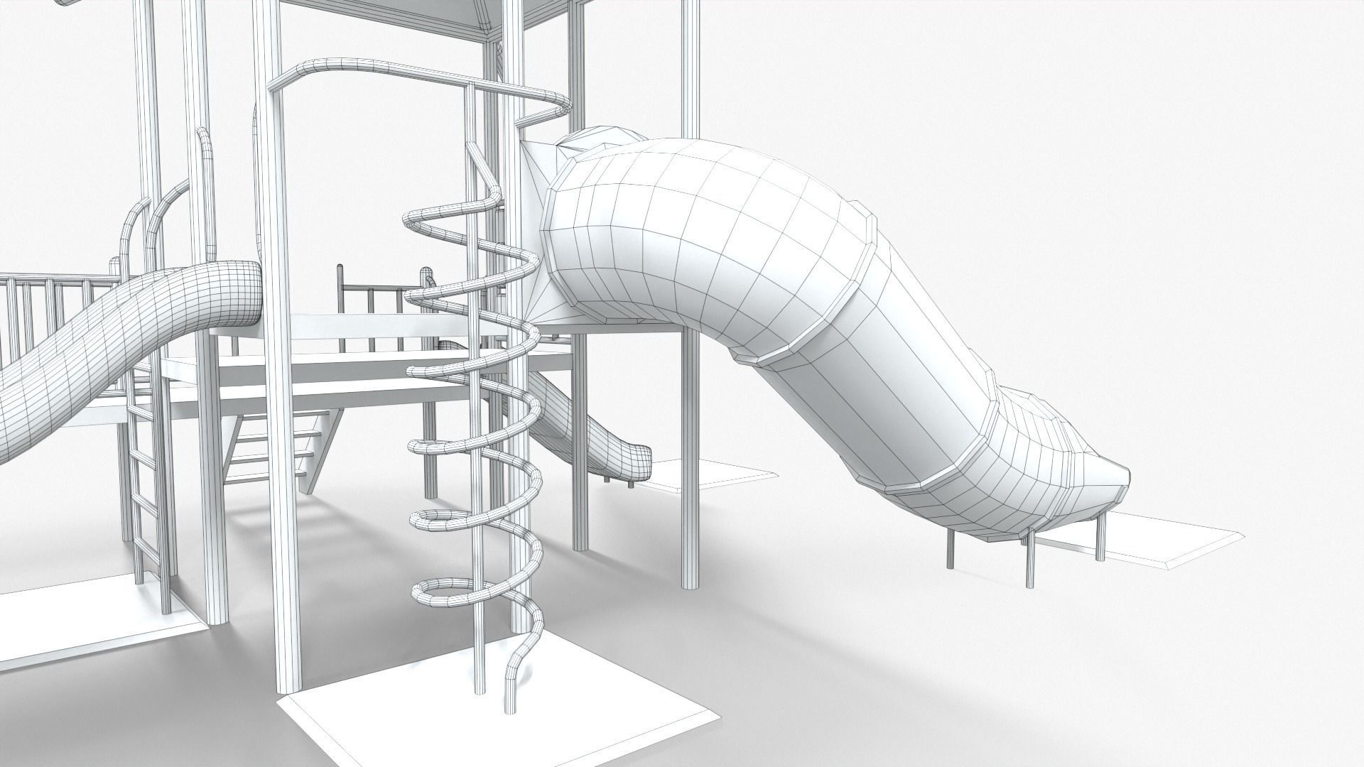 Playground House Low-poly 3D model_16