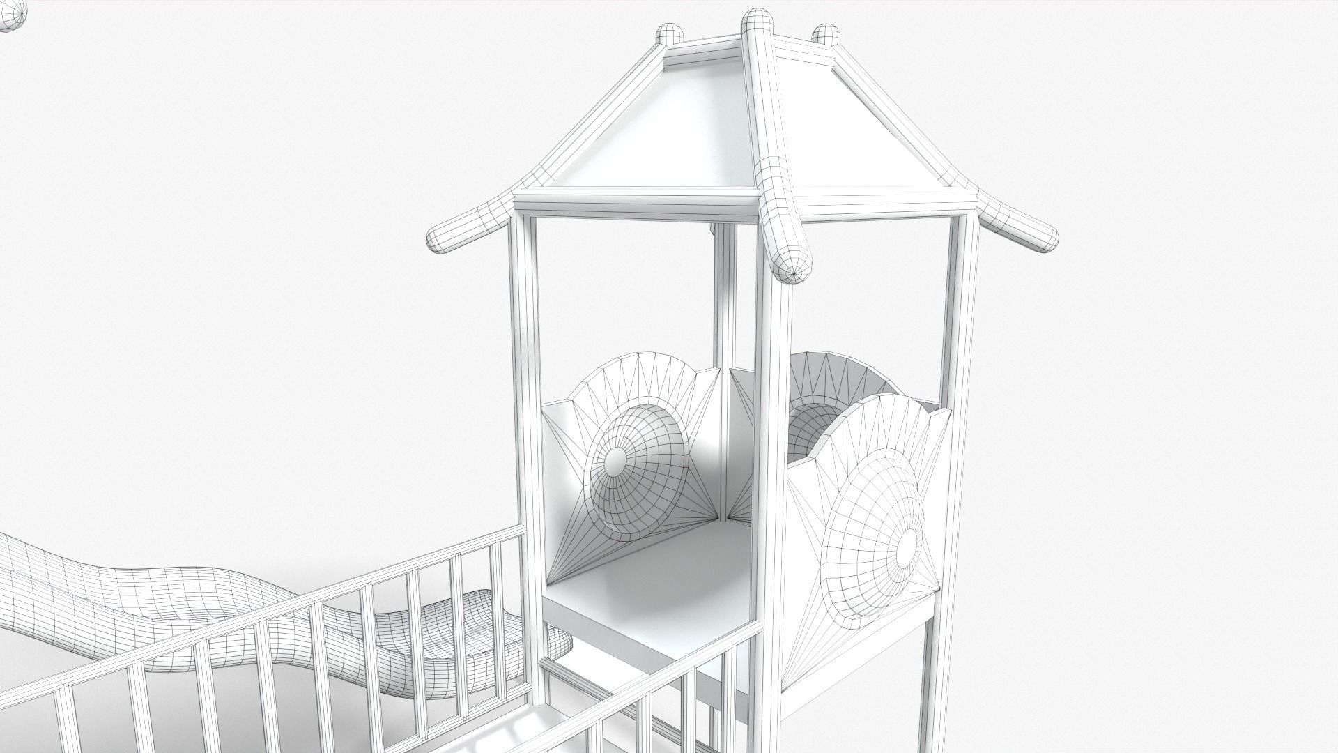 Playground House Low-poly 3D model_15