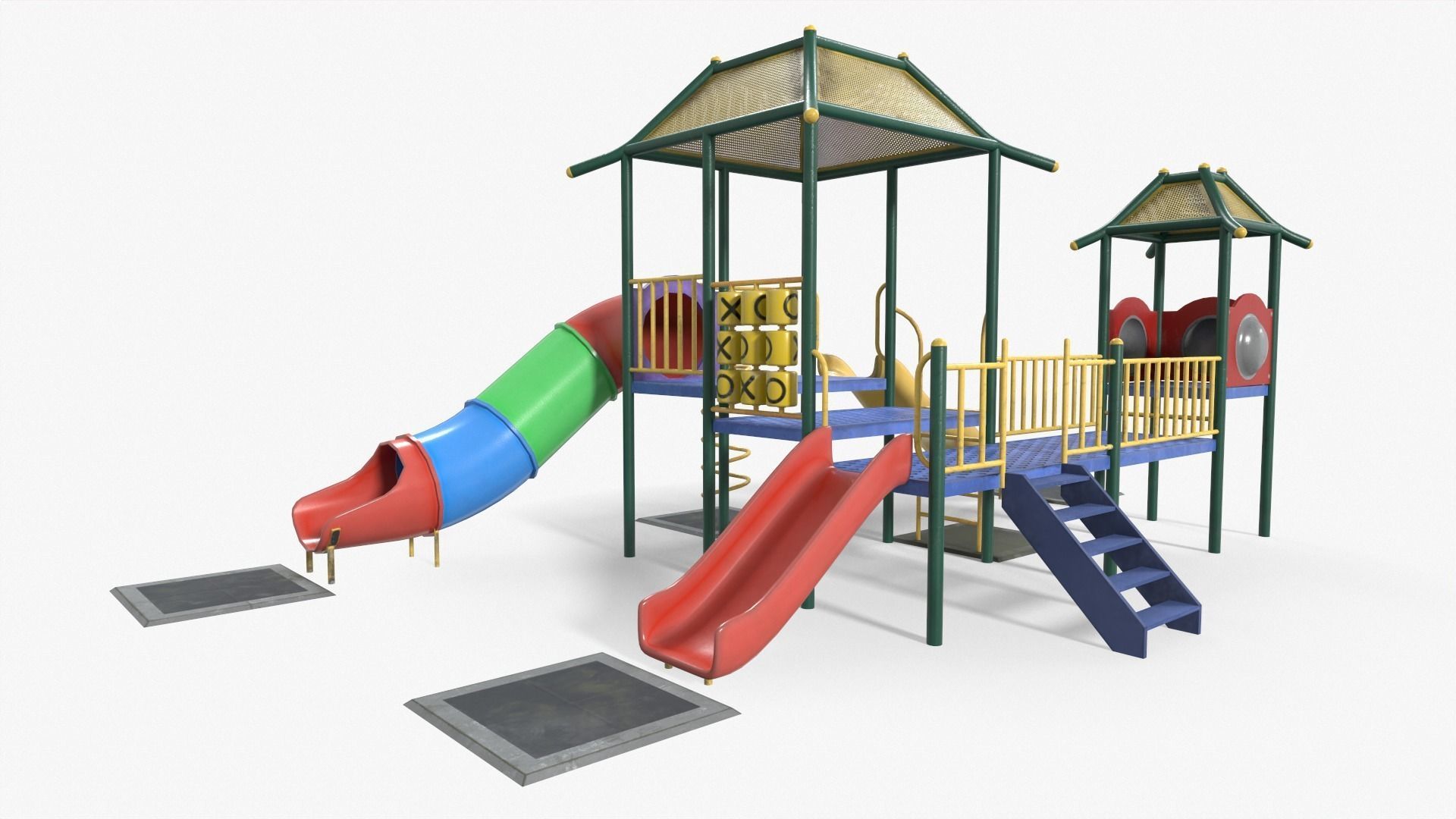 Playground House Low-poly 3D model_2