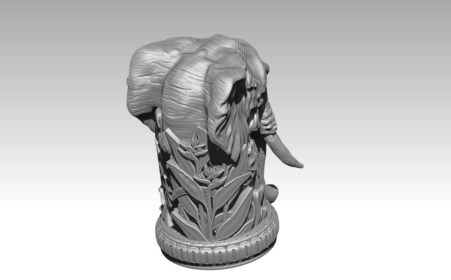 Rook Castle Elephant Chess 3D print model_2