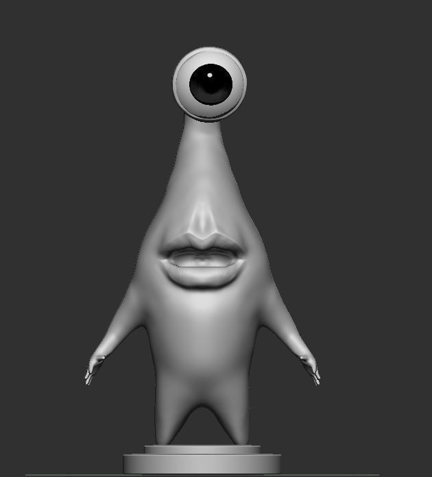 Hand - Monster Firgure 3D print model_1