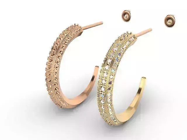 hook earrings stl verified 