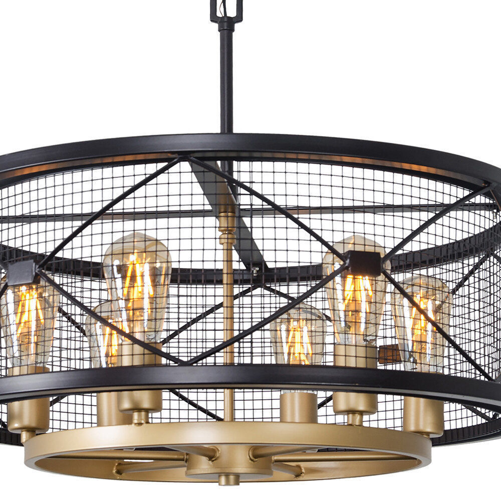 Crase Light Unique  Statement Drum Chandelier 3D model_6