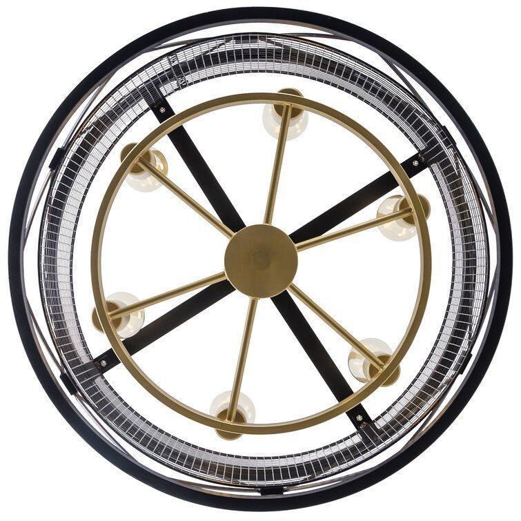 Crase Light Unique  Statement Drum Chandelier 3D model_7