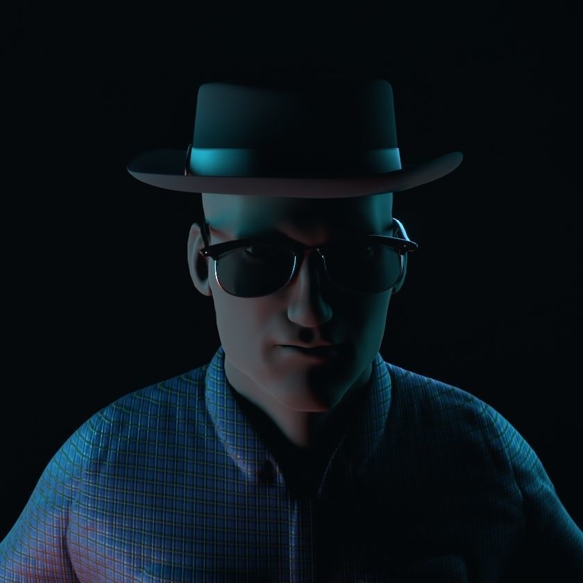 NFT Creator Low-poly 3D model_2