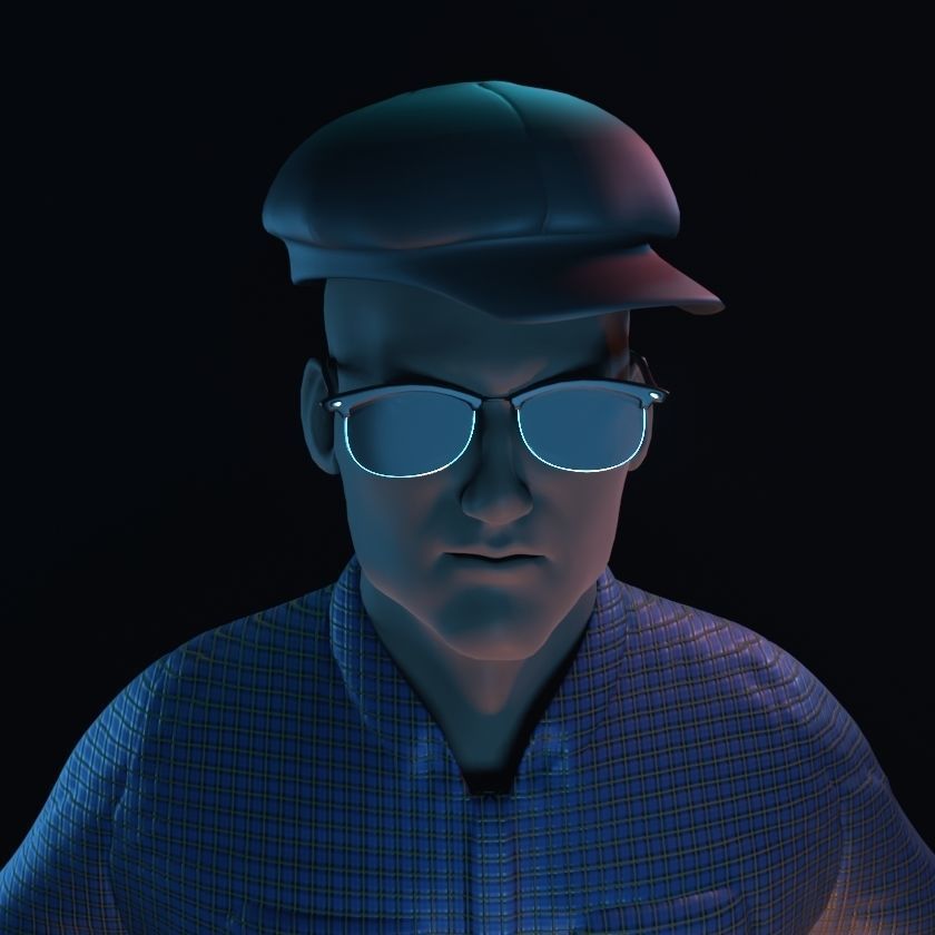 NFT Creator Low-poly 3D model_4