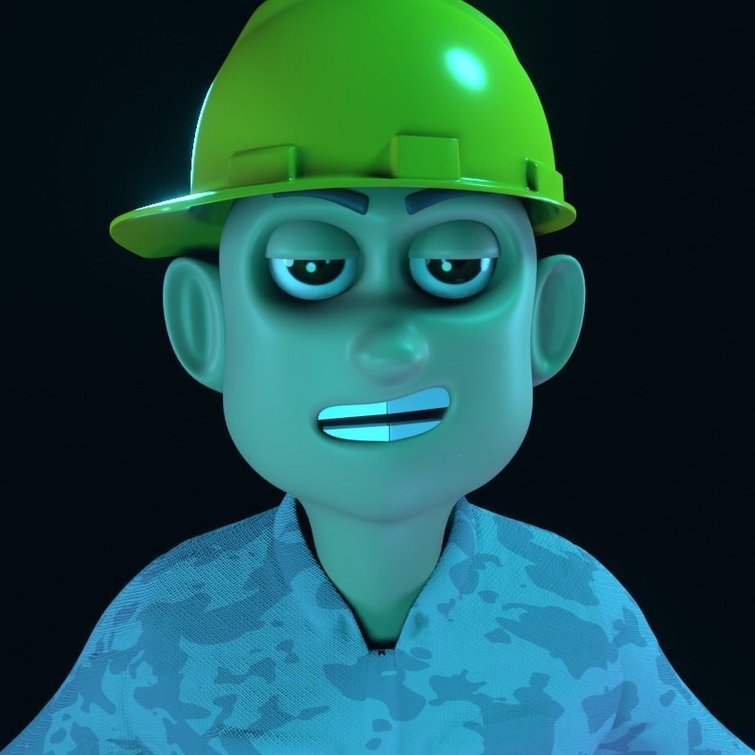 NFT Creator Low-poly 3D model_7