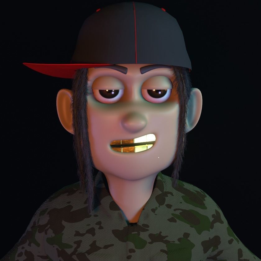 NFT Creator Low-poly 3D model_6