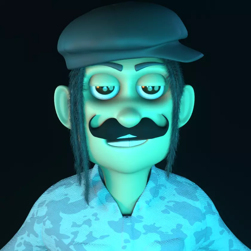 NFT Creator Low-poly 3D model_0