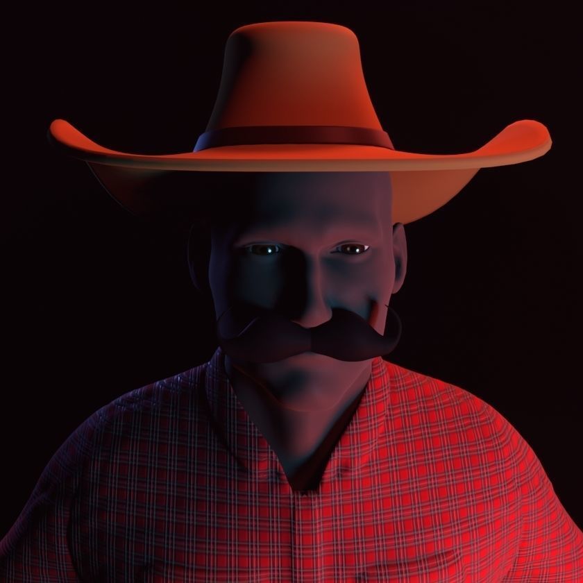 NFT Creator Low-poly 3D model_3