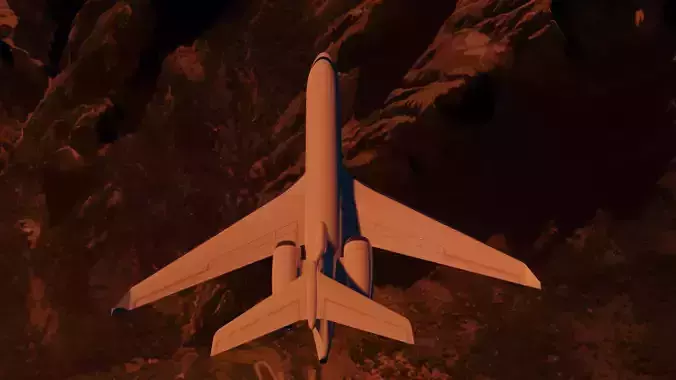 Blender Airplane Animation Free 3D model