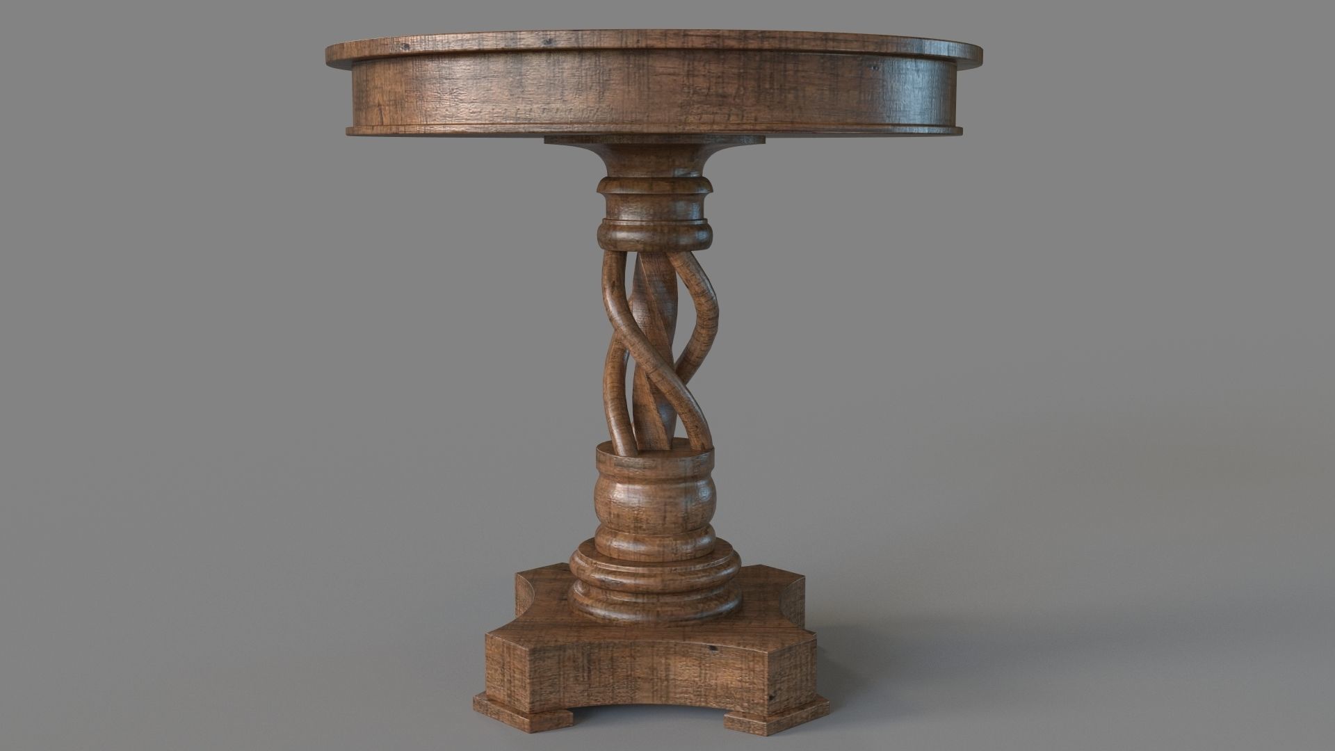 Bella 30 inch Round Table 3D model_1