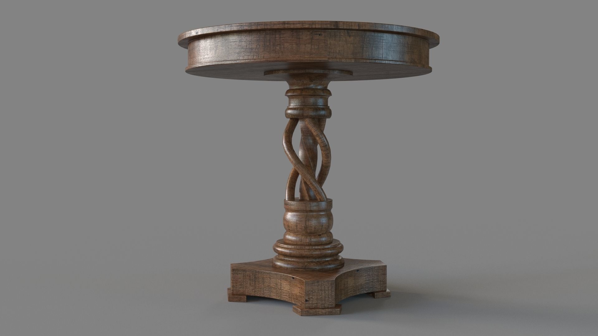 Bella 30 inch Round Table 3D model_4
