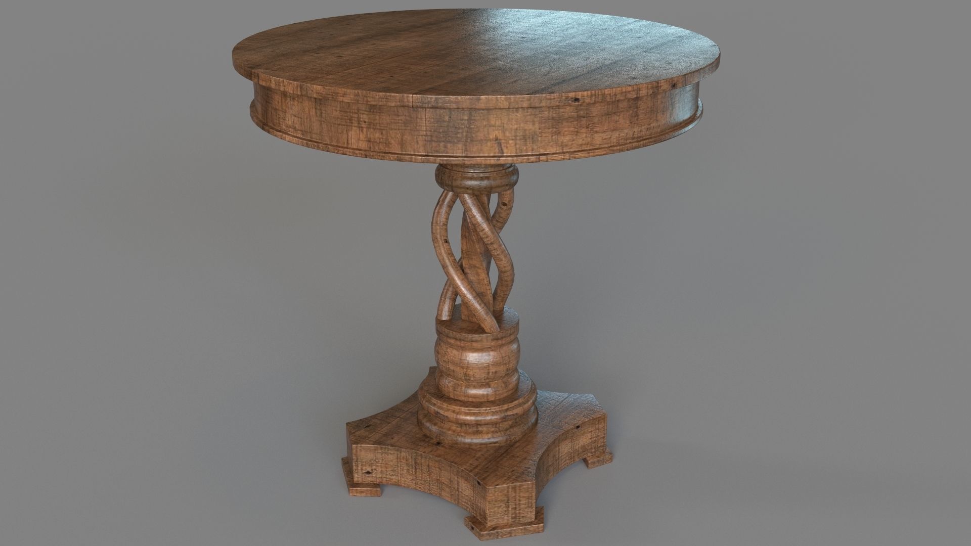 Bella 30 inch Round Table 3D model_2