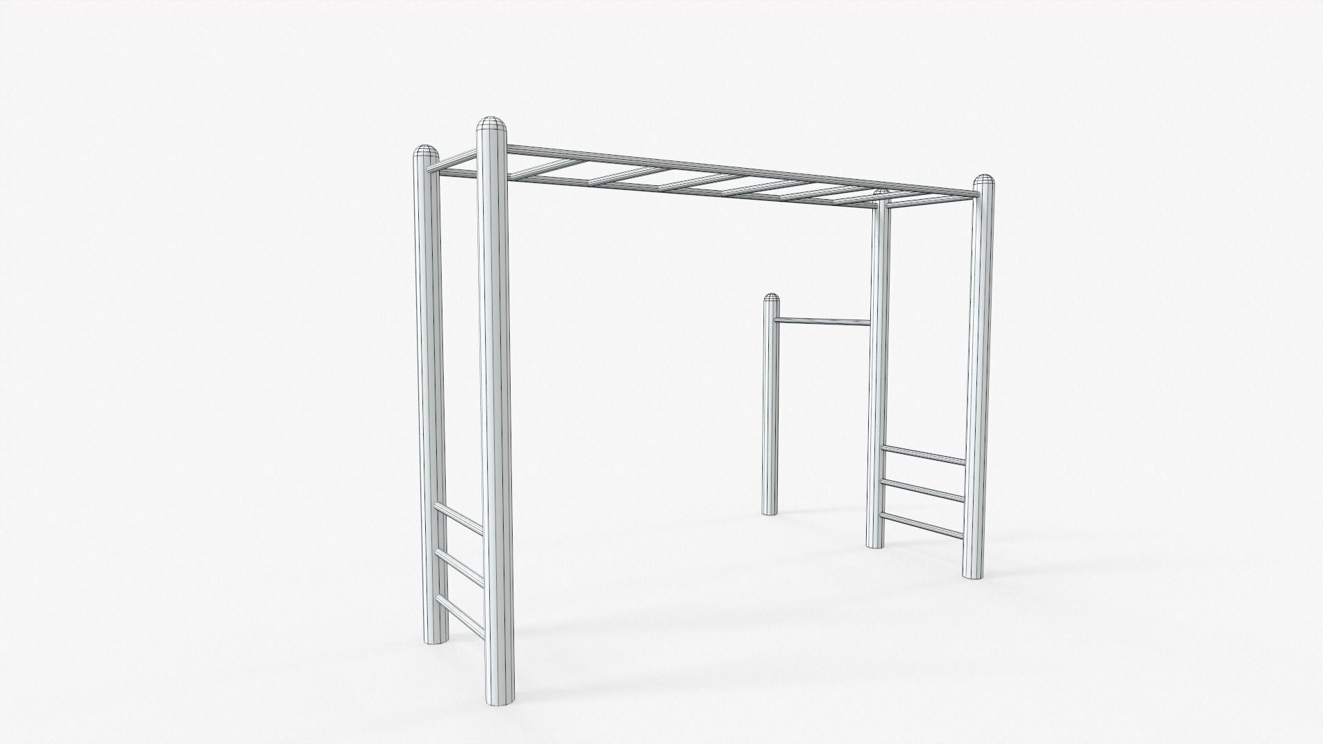 Monkey Bar Free low-poly 3D model_7