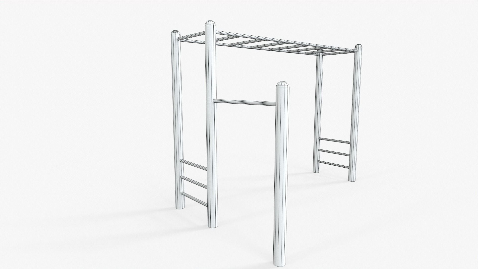 Monkey Bar Free low-poly 3D model_5