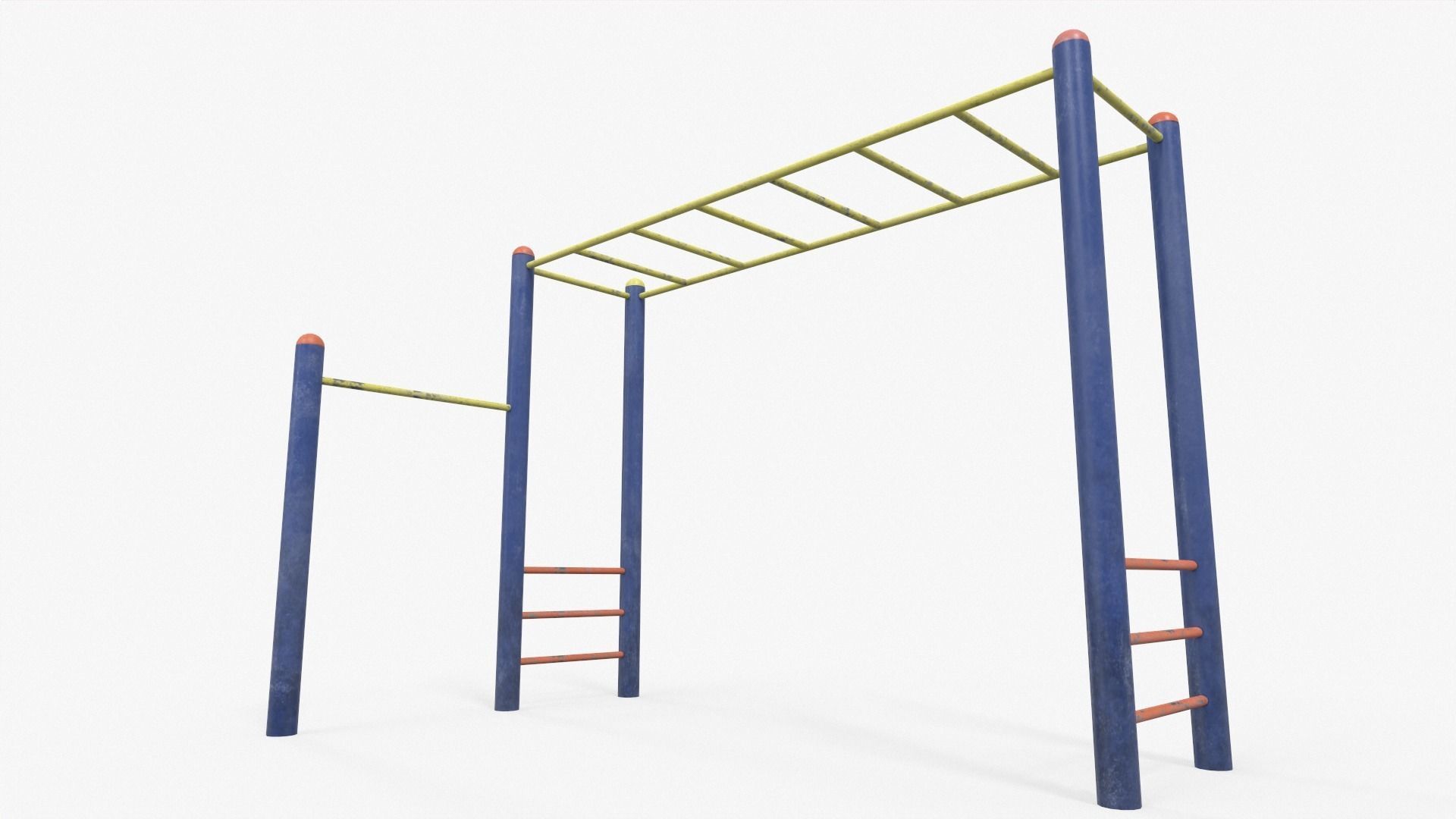 Monkey Bar Free low-poly 3D model_3