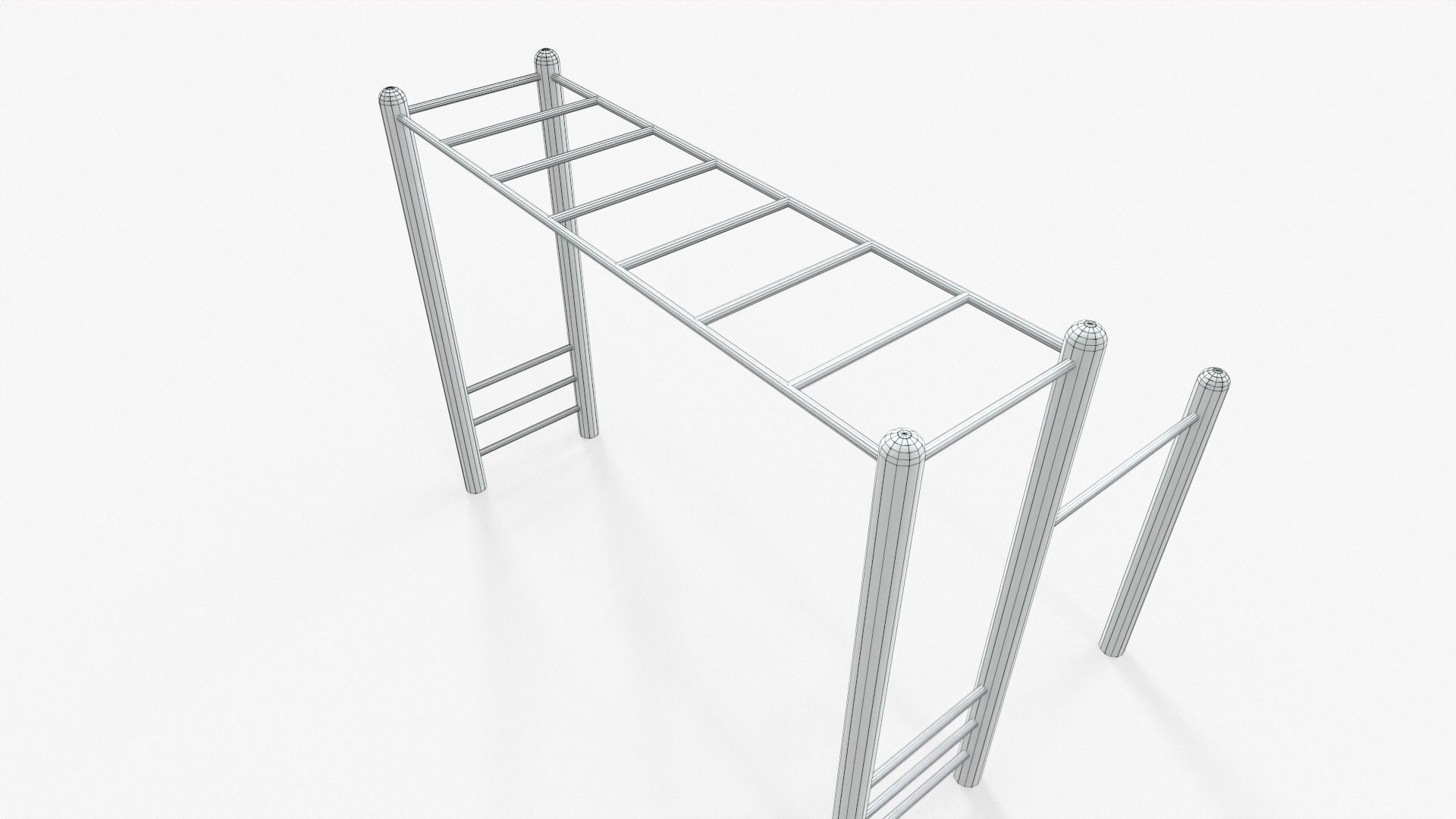 Monkey Bar Free low-poly 3D model_6