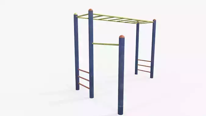 Monkey Bar Free low-poly 3D model