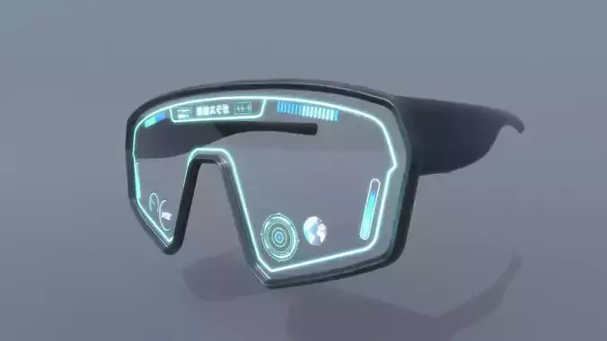 Sci fi and sport glasses 3D model