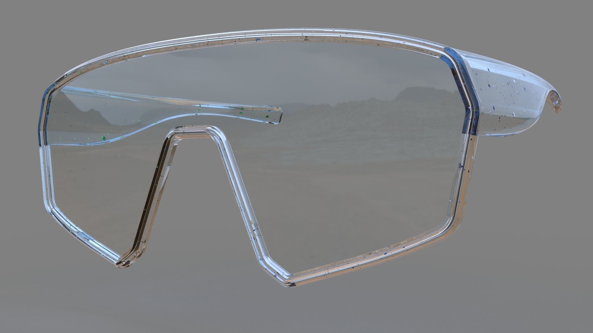 Sci fi and sport glasses 3D model_5