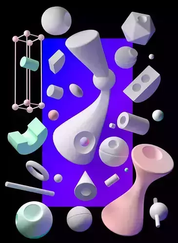 Abstract custom shapes collection 1