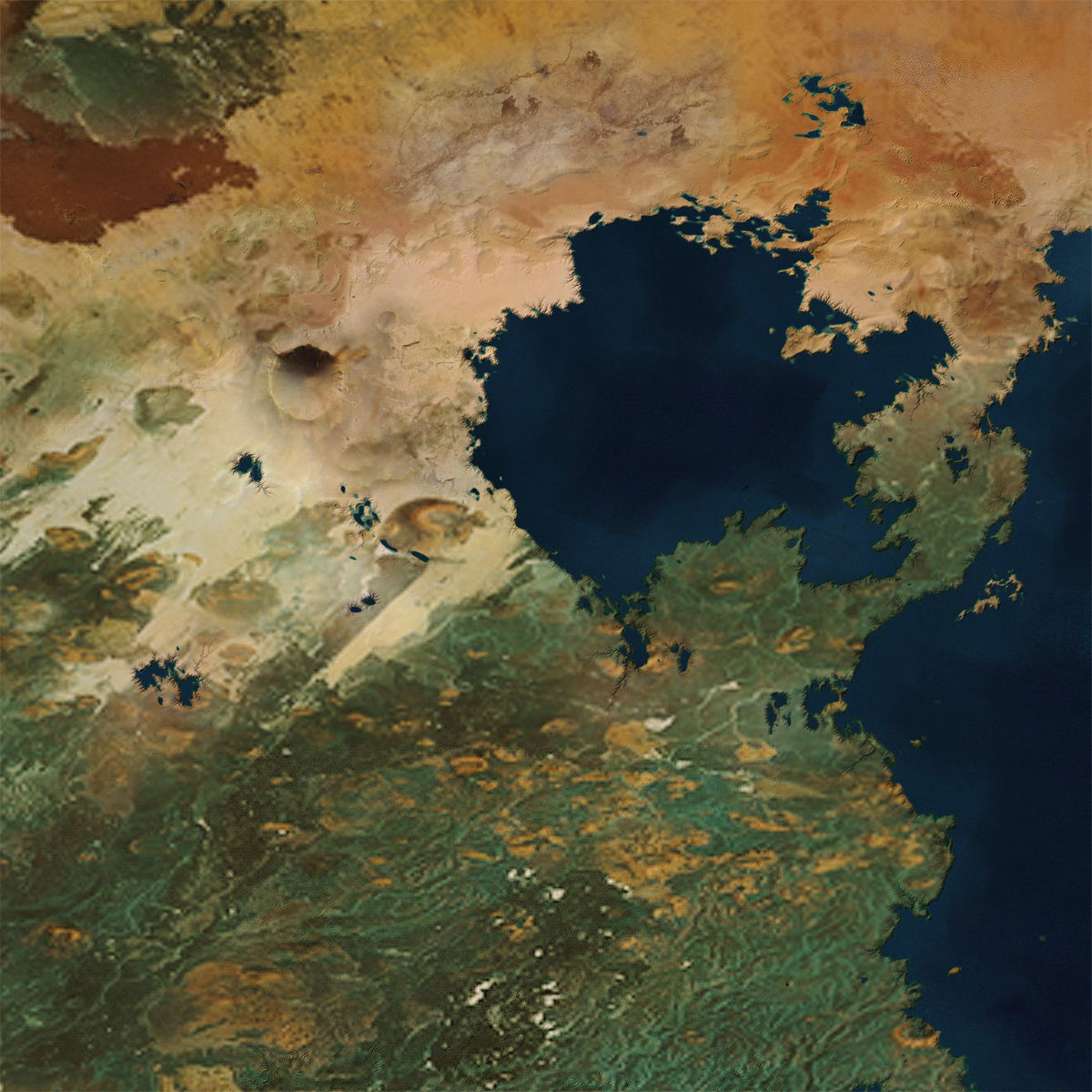 Earth-like Planet 2 - Alien Planet 8k Low-poly 3D model_9