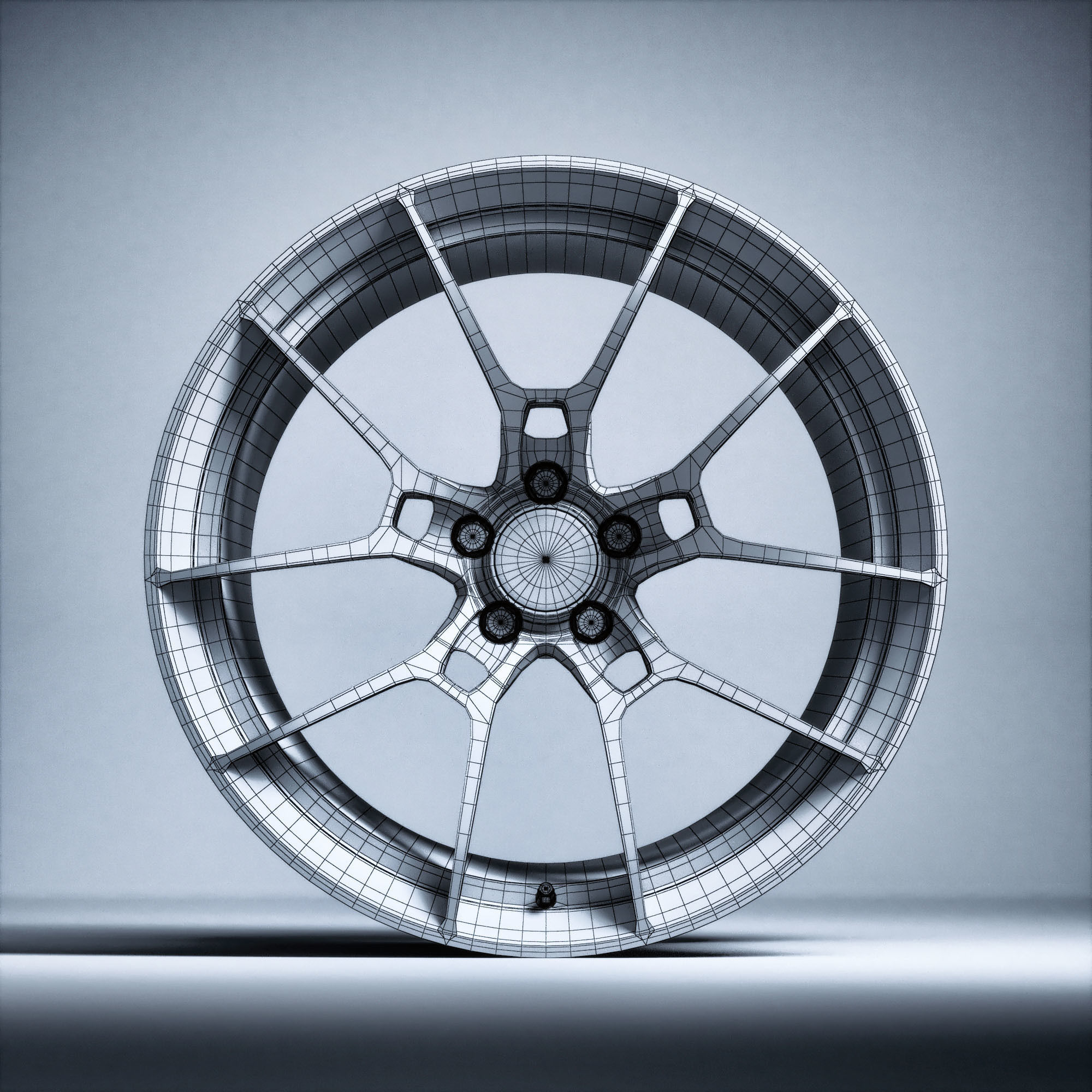 RAYS VOLK RACING G025 Low-poly 3D model_7