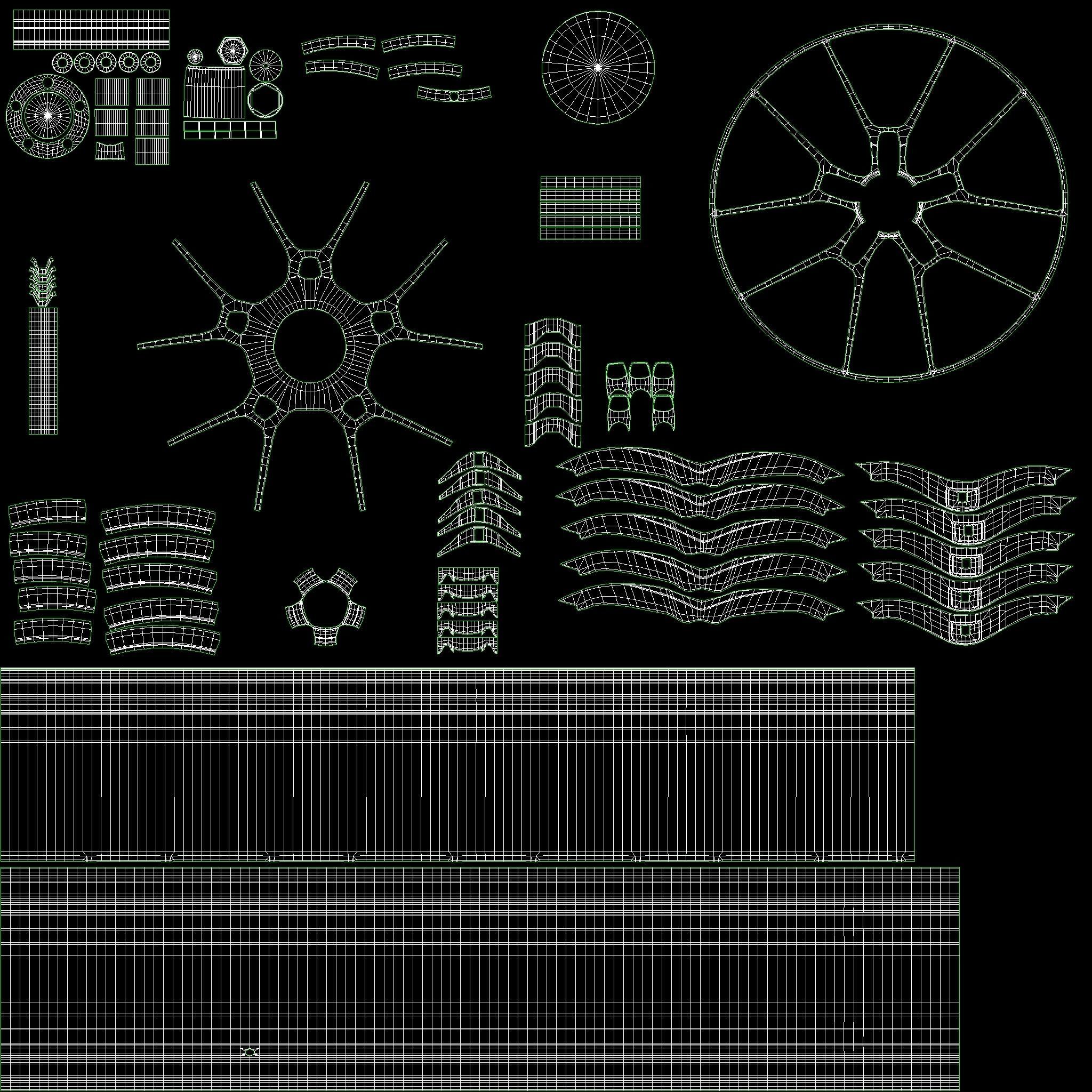 RAYS VOLK RACING G025 Low-poly 3D model_18