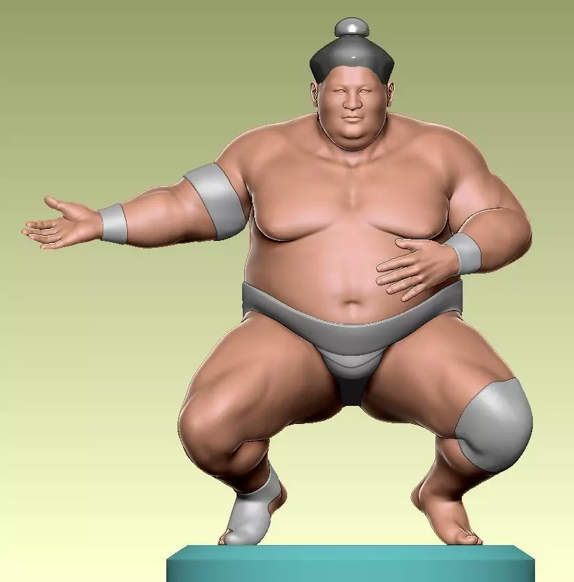 KNELT DOWN SUMO 3D print model_0