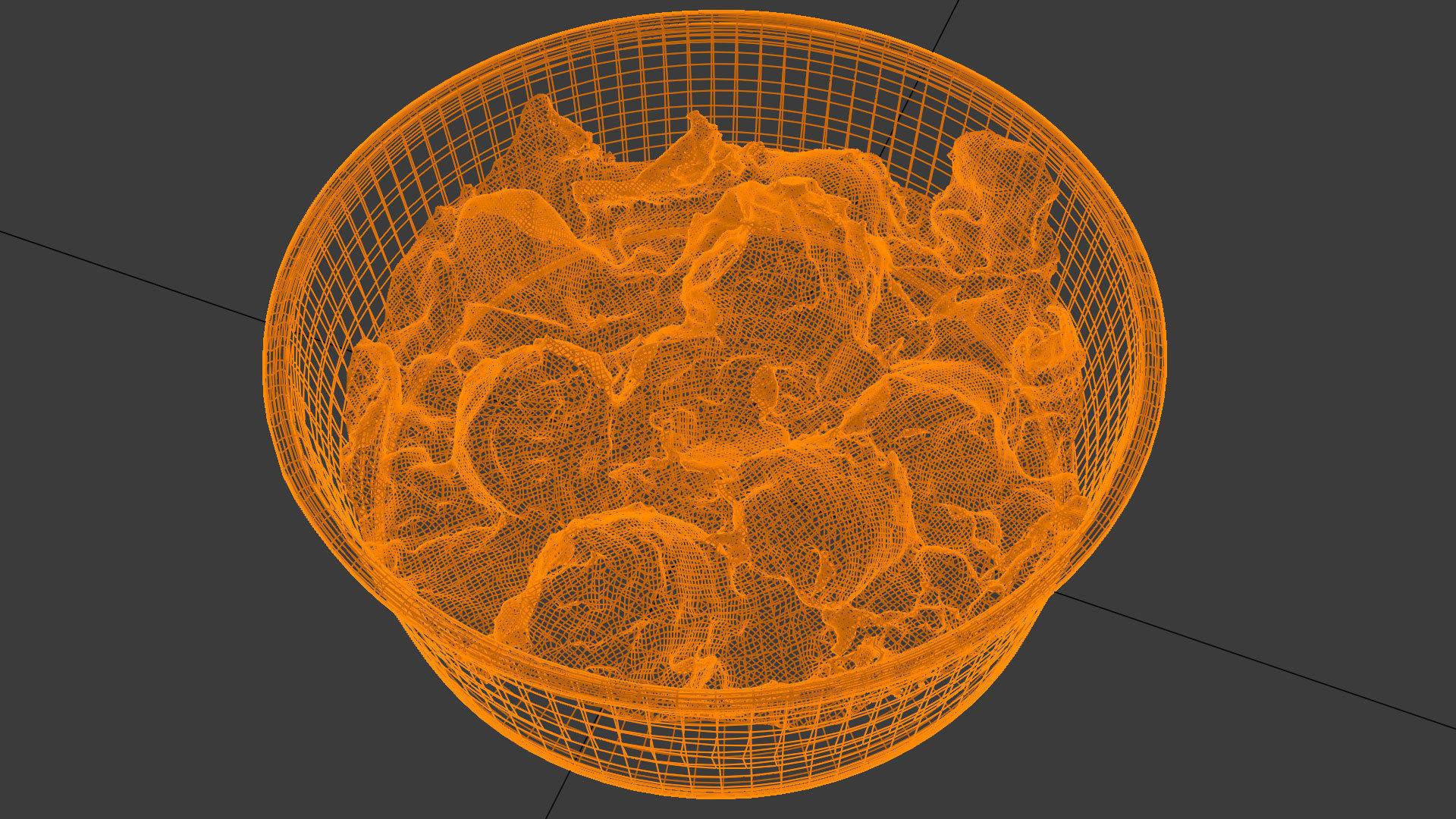 Poke bowl Salad with mango almond and salmon 3D model_3