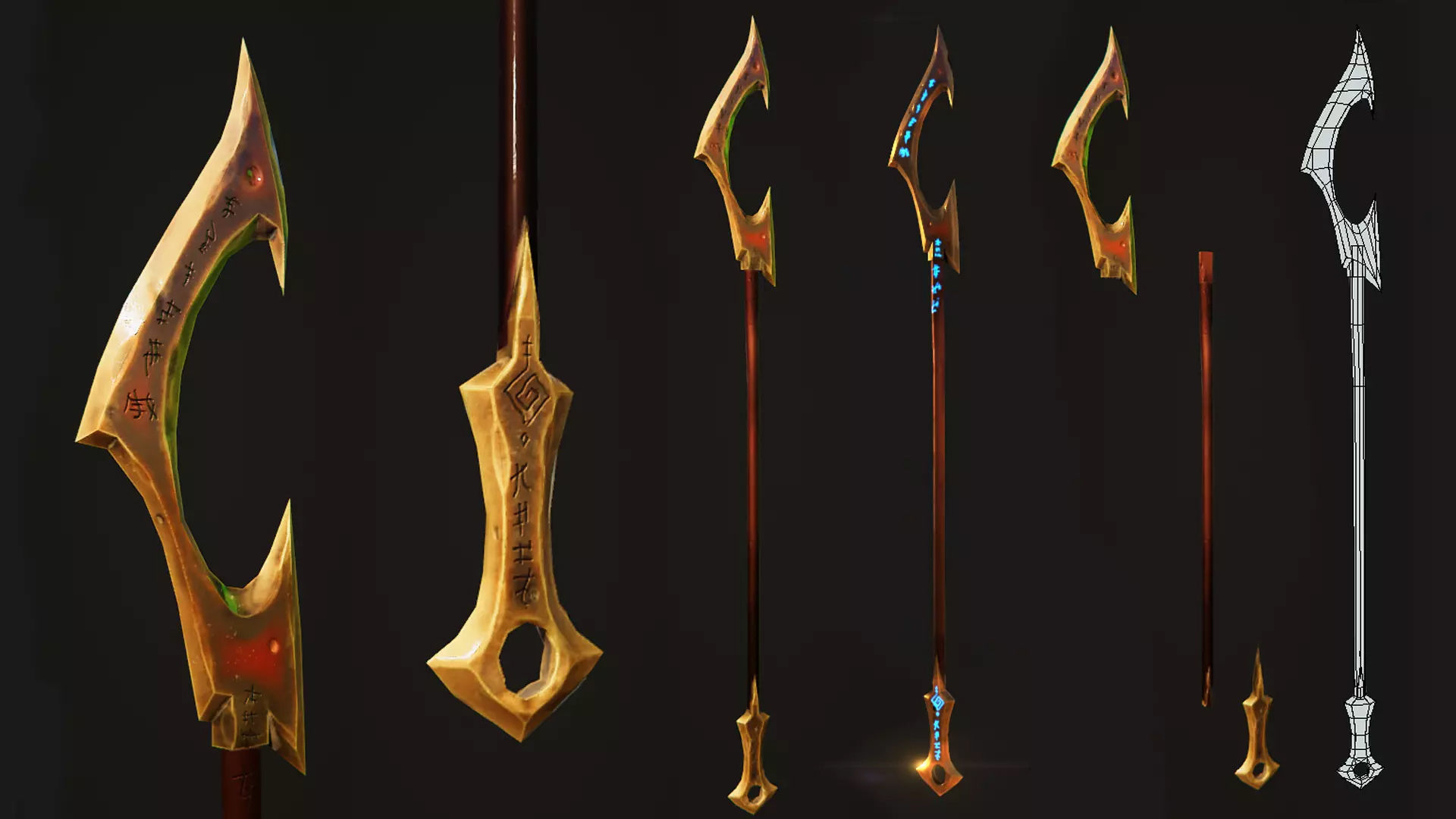 Stylized Long Blade Vol 1 Low-poly 3D model_6