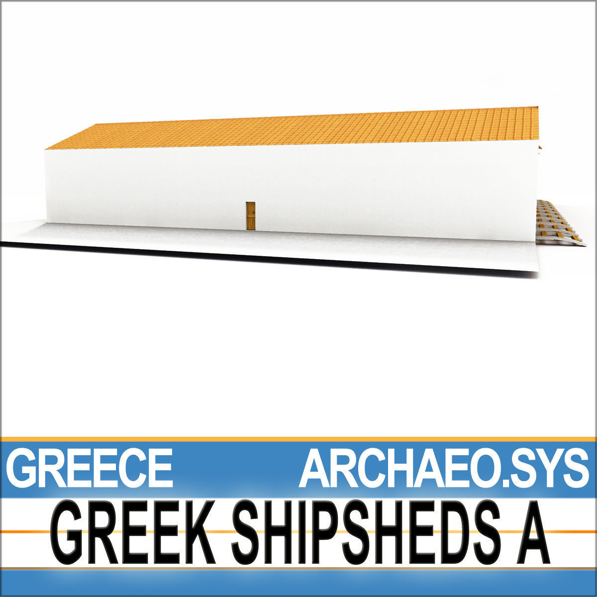 Greek Shipsheds A 3D model_5