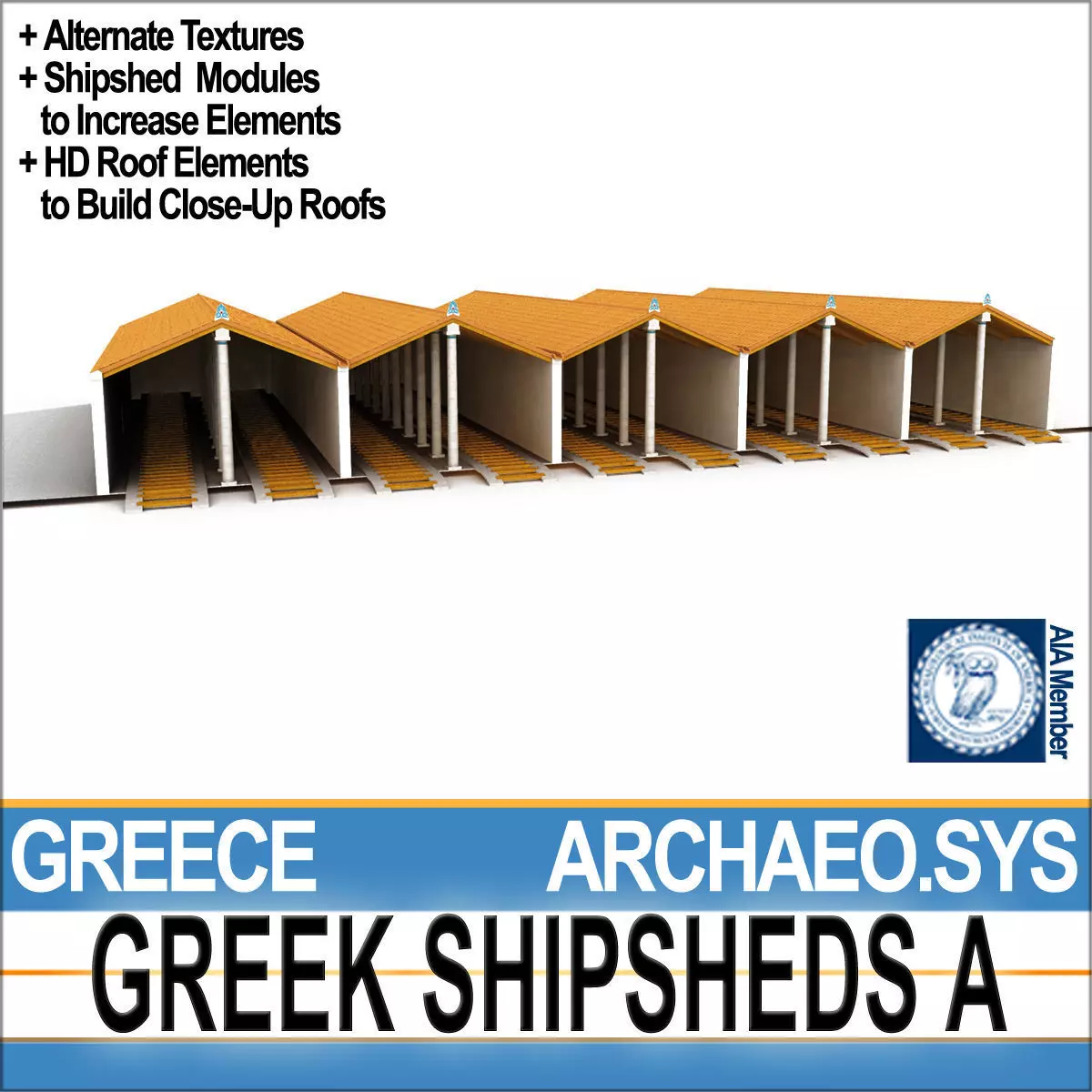 Greek Shipsheds A 3D model_0