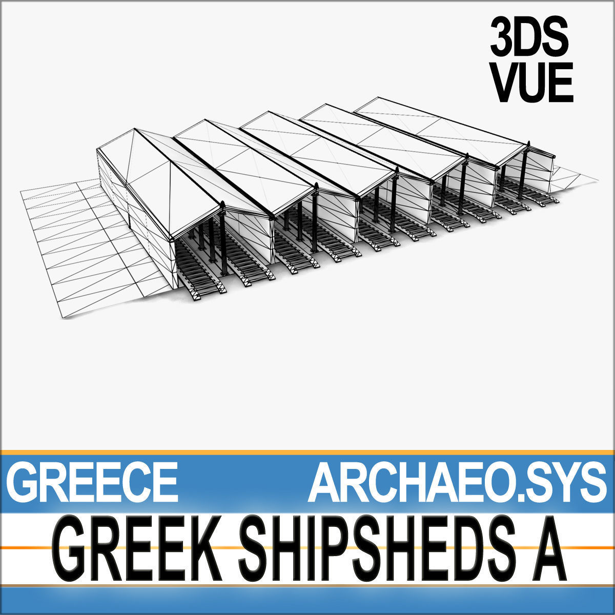 Greek Shipsheds A 3D model_12